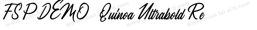 FSP DEMO   Quinoa Ultrabold Regular字体转换